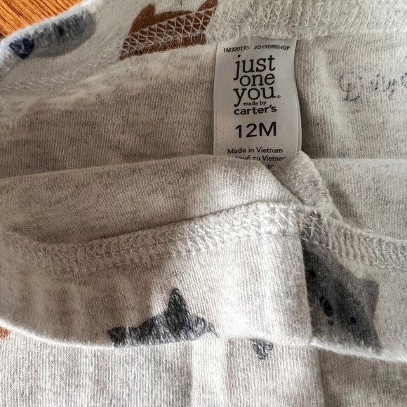 Bear & Raccoon long-sleeve and pants set - 12M, Just One You - Picture 3 of 4